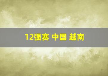 12强赛 中国 越南